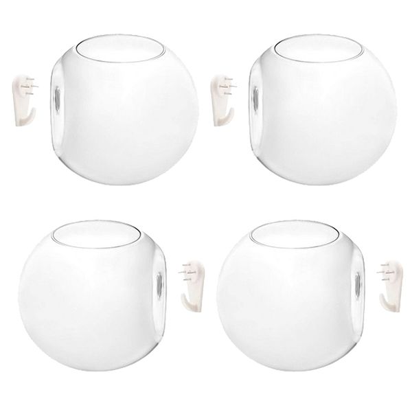 

4x wall hanging planterglass hydroponicvase plant pot terrarium ball 10cm