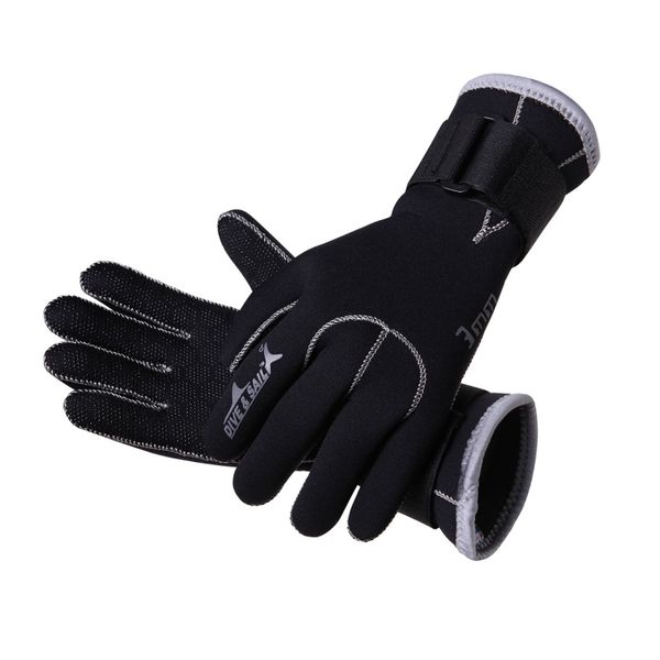 

3mm underwater hunting neoprene scuba dive gloves swim spearfishing snorkeling equipment anti scratch keep warm wetsuit material