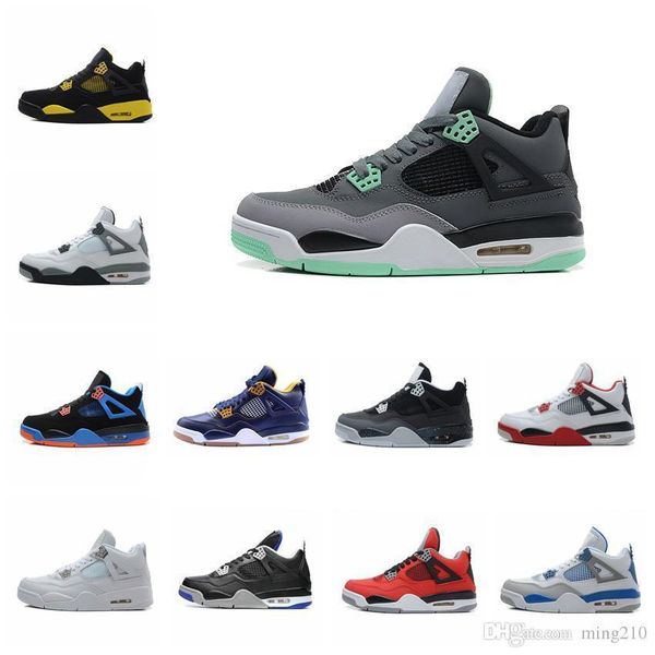 

4s mens basketball shoes sneakers 4s white cement black red 4 superman fashion sneakers sports shoes mens shoes size 12