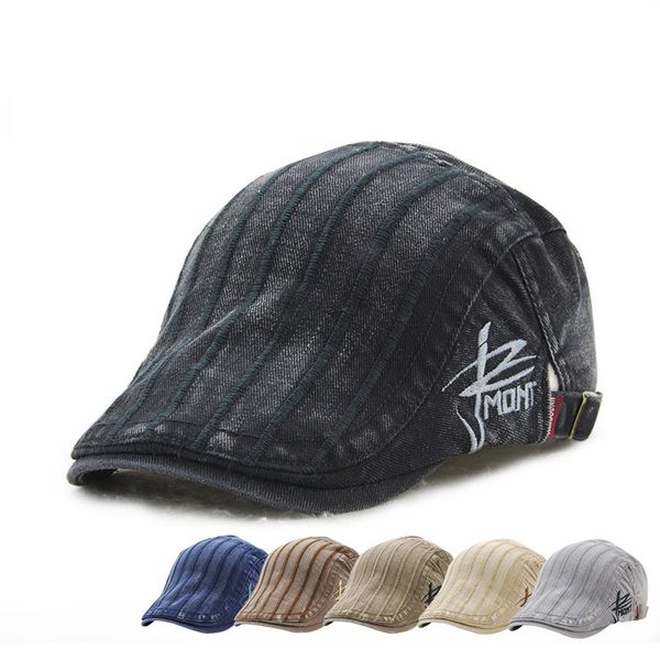 

winter warm berets with denim cotton dad hat for man women hats for peaked caps keep warm beret hats casquette cap, Blue;gray