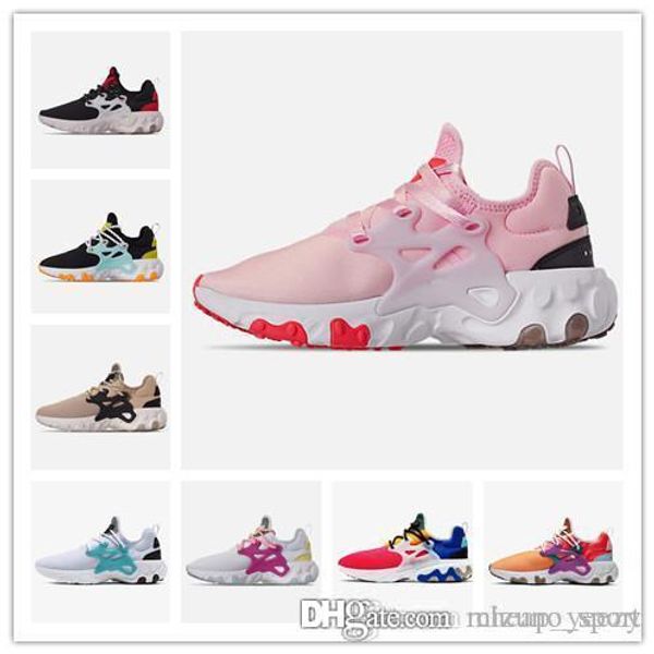 

2019 breathable react presto mens womens running shoes psychedelic lava witness protection rabid panda designer sneakers size 36-45