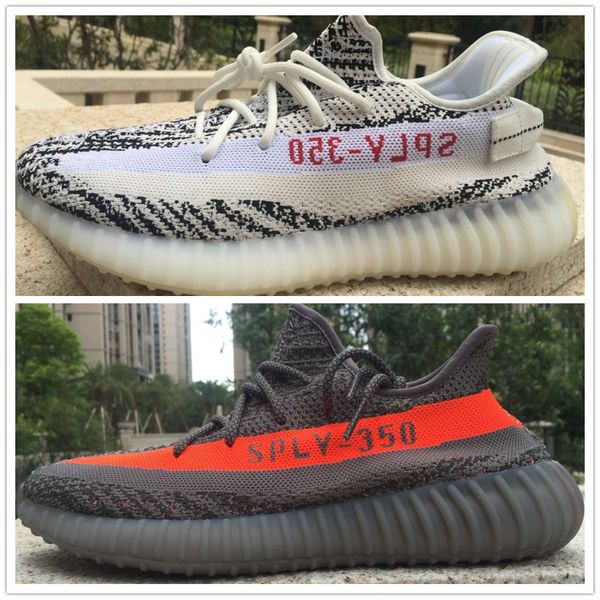 

2019 new shoes static butter kanye west men women v2 running shoes sports training sneakers eur 36-46, Black