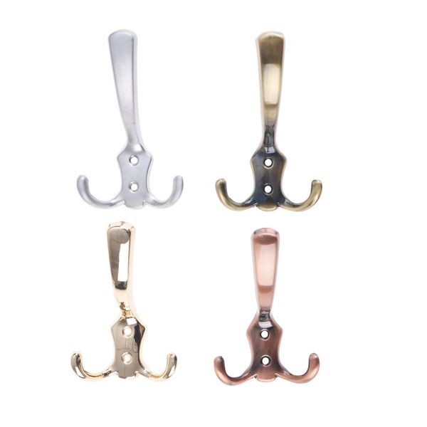 

retro double wall hook coat clothes towel cap household kitchen double nail door and window hanger