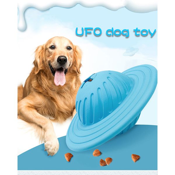 

faroot interactive dog food treat ball bowl toy funny pet shaking leakage food container slow feed pet ufo toy