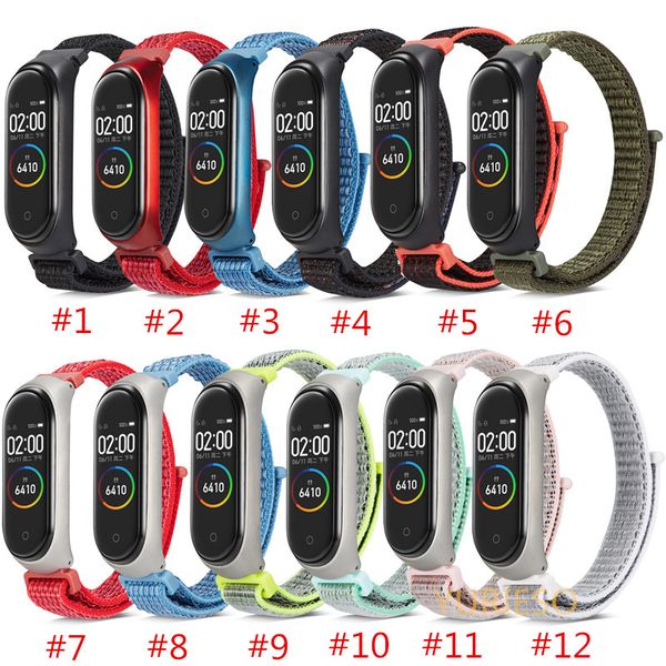 

mi band 3 4 strap wristband nylon bracelet smart watch band accessories wrist mi band3 for xiao mi band 3 4 wristband