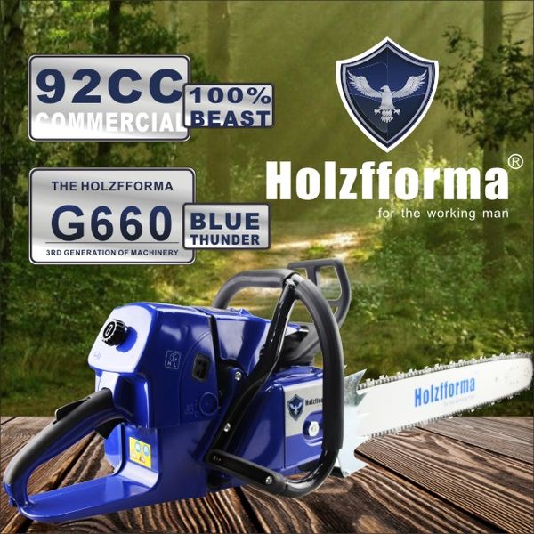 

92cc holzfformaÂ® g660 ms660 066 commercial gasoline chainsaw with 25inch guide bar and saw chain by farmertec one year warrant