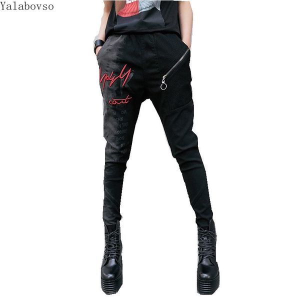 

autumn new women's denim cotton pants transparent color jeans embroidery letter printed jean for women with zipper and pocket z3, Blue