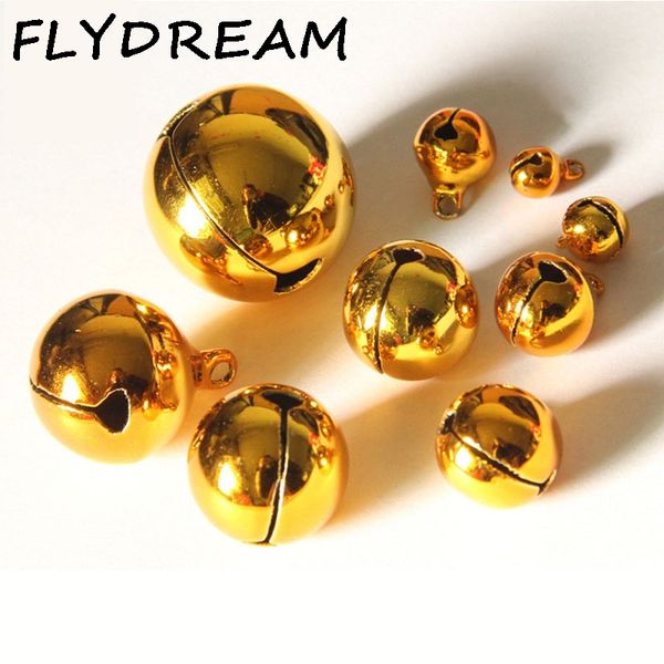 

flydream 50/20pcs gold jingle bells christmas decorations for home xmas tree ornament diy party accessories supplies
