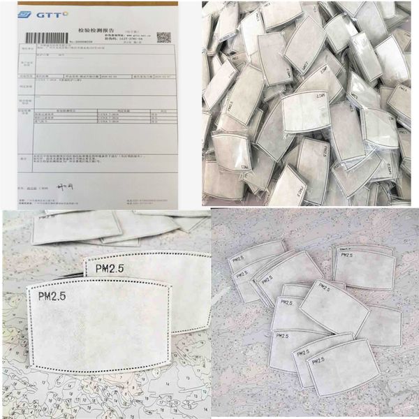 

mascherina 3m 100pcs shoes face mouth mask masks filter pad 5-layer filtered activated carbon disposable mask pad