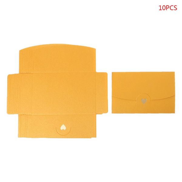 

10pcs blank mini heart retro paper envelopes wedding party invitation envelope for letter greeting cards l41e