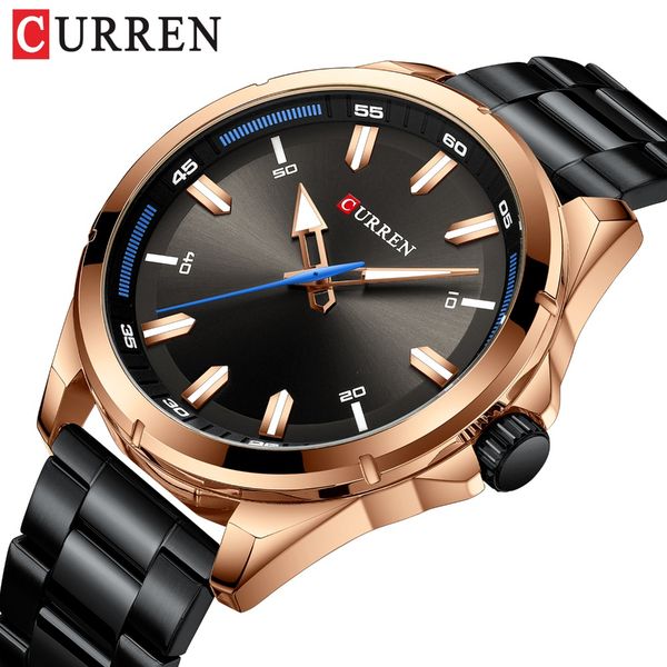 

curren мужские часы 3atm водонепроницаемые часы мужские спортивные часы мужские кварцевые повседневные наручные часы бизнес часы relogio mas, Slivery;brown