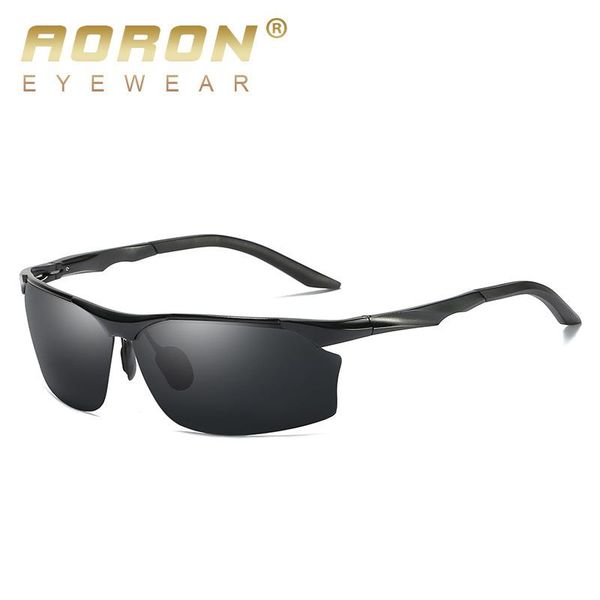 

aoron men's sports polarized sunglasses aluminum frame outdoor driving sunglasses uv400 100%anti-uv glasses aoron men's hvsaa