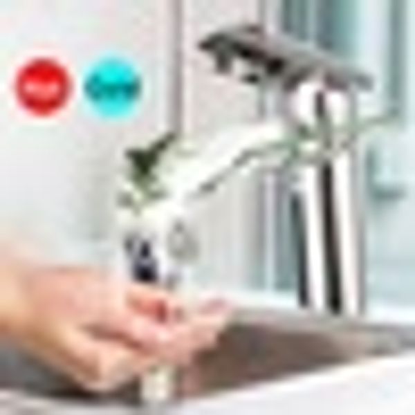 

modern glass waterfall bathroom faucet chrome brass basin sink mixer tap single handle water faucet cold and deck mounted