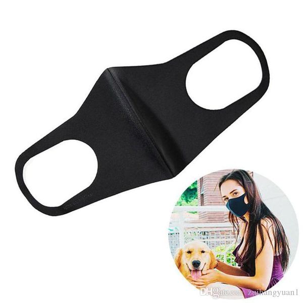 

1pcs face mask black cotton blend anti dust and nose protection mask fashion reusable masks for man woman