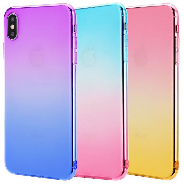 Fundas Telefono Gradient Colors Airbag Anti Shock Cover Soft TPU Fundas Telefono Gradient Colors Airbag Anti Shock Cover Soft TPU