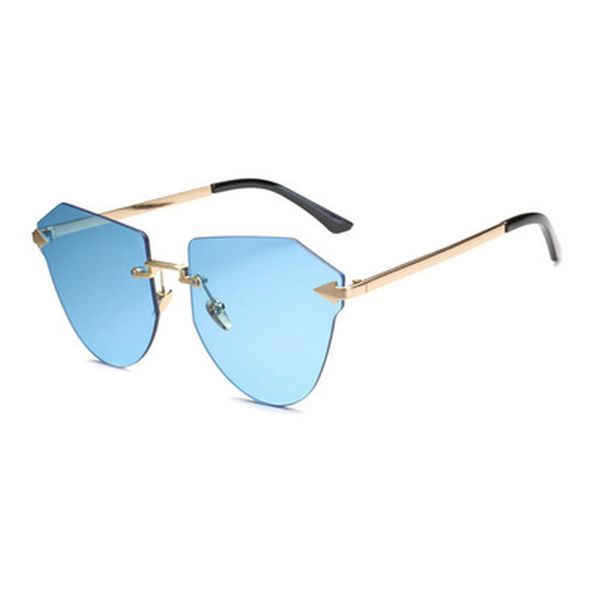 

arrow frameless gold sunglasses fashion women bicycle sun glasses eyewear uv 400 protection lens eyeglasses frameless outdoor gradient 1zof3, White;black