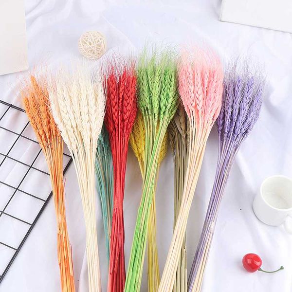 

25pcs / серия natural сухоцветов wheat ears букет для свадебного украшения scrapbook пшеницы отделение реквизит diy craft home decor