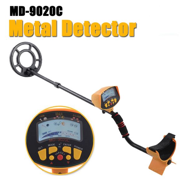 PINPOINT MD9020C Professional Hobby Alta Sensibilidade LCD MD9020C Backlight Metro OURO Pesquisa Metal Detector