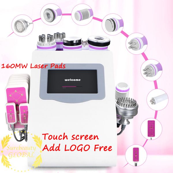 

new model 9in1 ultrasonic cavitation rf vacuum radio frequency body slimming 160mw laser machine vacuum body fat burner