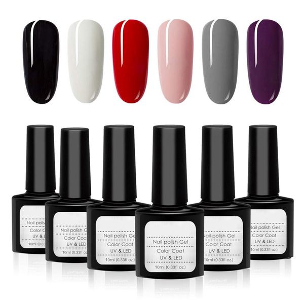 

new arrival 10ml nail art polish nails gel long lasting nail glue removable gel ptherapy color manicure, Red;pink