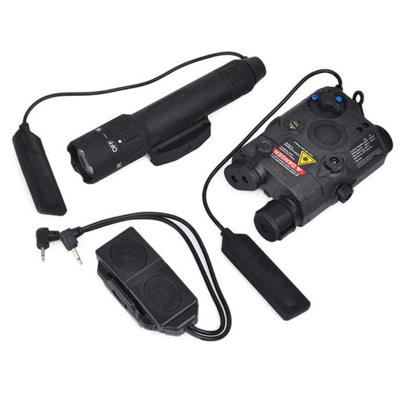 

tactical light combo set peq 15 wmx-200 tactical flashlight double remote control switch for 20mm ris rail ex418