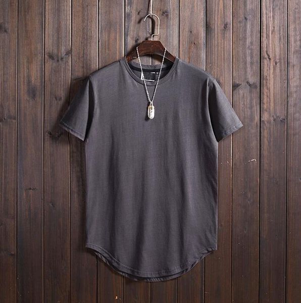 

2019 мода бейсбол мужской темно-серого лето сплошного цвет футболка сыпучего joker с коротким рукавом top, Blue;black