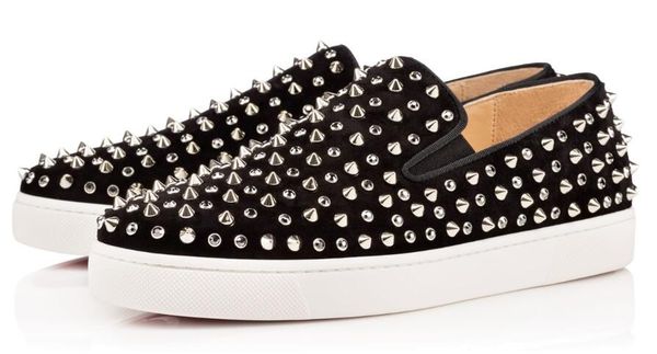 

buy red bottom sneakers casual mens womens low black designer full spikes roller boat flats skateboard loafers luxury man woman shoe cs04