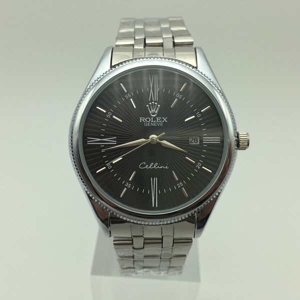 

Роскошный бренд мужские часы из нержавеющей стали часы черный белый поверхность мужской бизнес случайные простой AAA роскошные повседневные часы