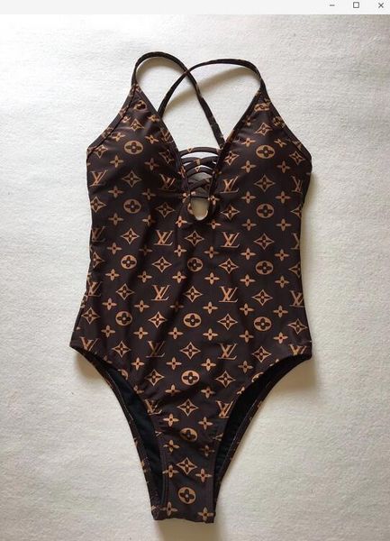 

One piece brand de igner wimwear bikini for women fa hion letter gg floral print wim uit bandage bathing uit maillot de bain