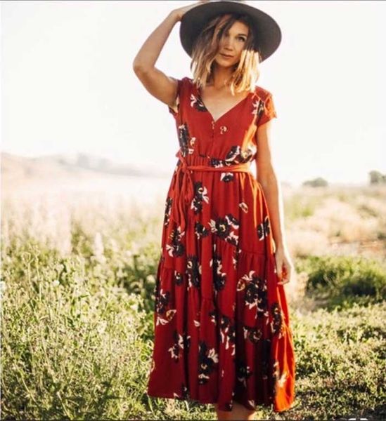 rayon floral dress