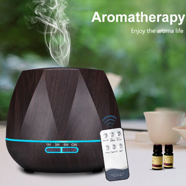 

500ml remote control air humidifier diffuser humidificador mist maker led aroma diffusor