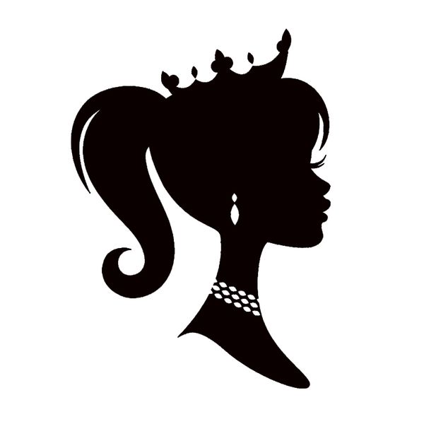 

16*11.6cm fashion personality creativity classic attractive girl princess vinyl car wrap decor decals