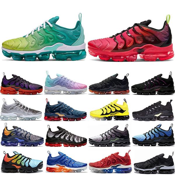 

tn plus black gold triple white running shoes lemon lime red game royal grape firecracke volt men sport sneakers size 36-47, White;red