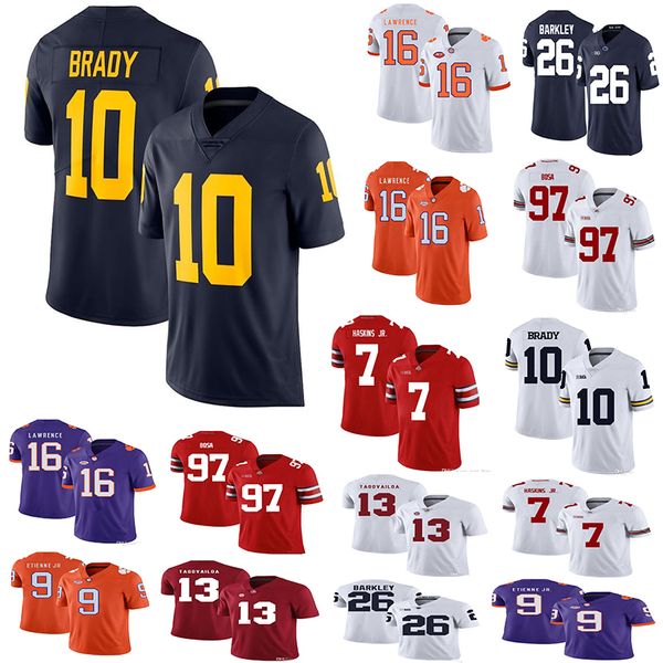 

Alabama crim on tide 26 aquon barkley college ncaa jer ey 13 tua tagovailoa michigan wolverine 10 tom brady penn tate nittany lion