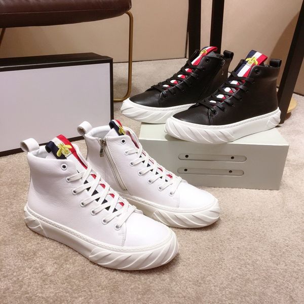 

2020 men tiger classic genuine leather arena flats sneakers male low shoes fashion luxury casual shoes lace-on size 38-44, Black