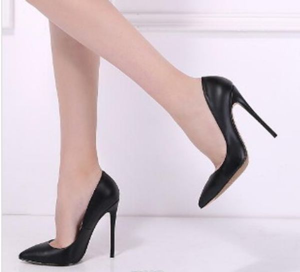 

brand shoes high heels for women black high heels for women 8cm 10cm 12cm pu leather wedding + 35-44