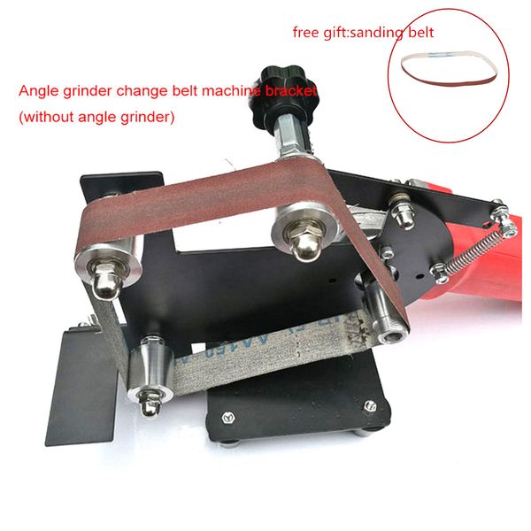

electric angle grinder belt sander metal wood sanding belt m10 m14 adapter ponceuse for grinder metal polishing woodwork tools