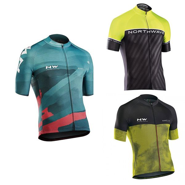 

team nw 2018 summer short sleeve quick dry pro cycling jersey bycicle clothing ropa ciclismo bike clothes, Black;red