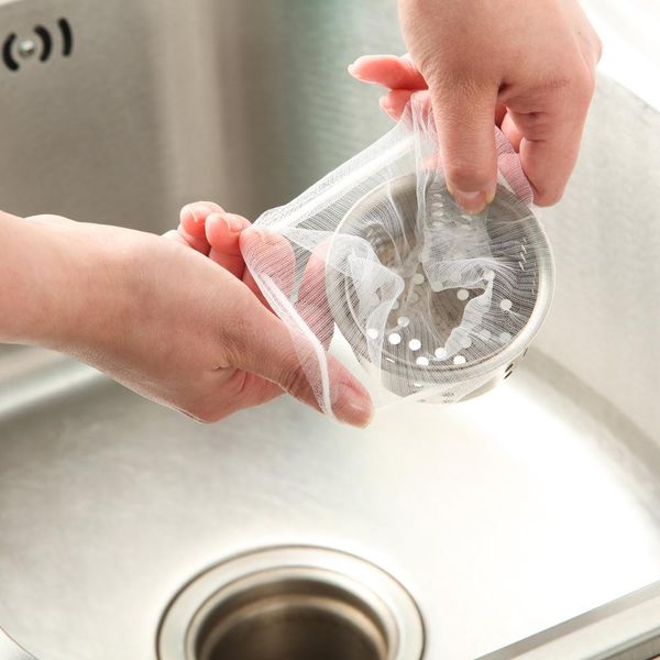 

100pcs/lot kitchen accessories sink filter yarn bag prevent sewer blockage kitchen gadgets keukenhulpjes kitchen tools