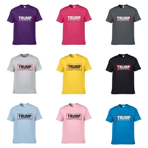 

2020 italian fashion brand designer trump t-shirt hip-hop white men's clothing casual trump t-shirt men's letter printing trump t, White;black