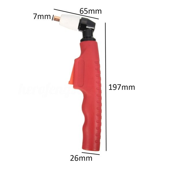 

red pt-31 lg-40 air plasma cutting torch head body plasma cutter comfortable hand manual welding torch tool other decorative stickers