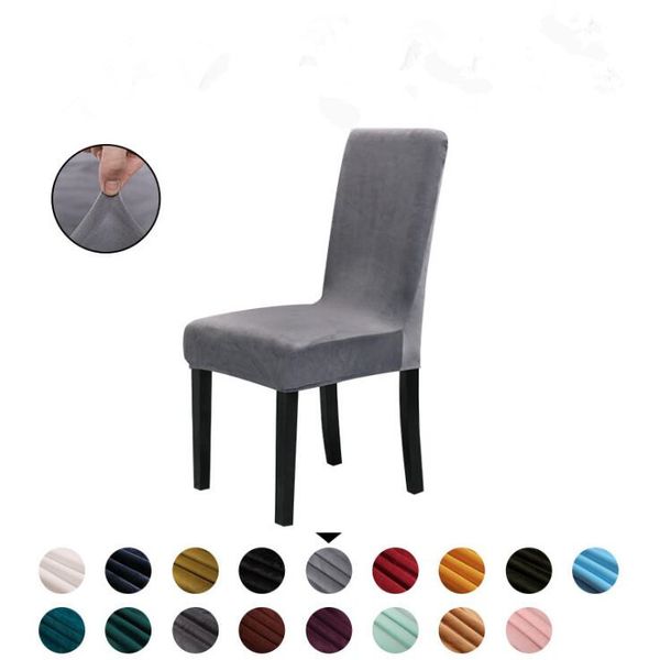 Winter Warm Chair Cover Washable Thick Plush Chair Cover Stretch