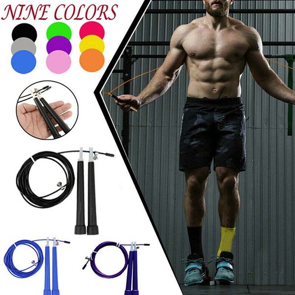 

new metal skipping universal shaft steel wire skipping skip adjustable jump rope fitnesss equipment exercise workout 3 meters