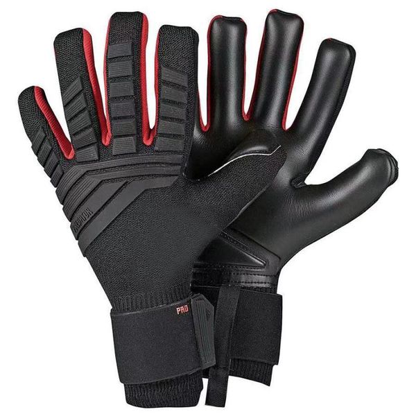 

Profe ional goalkeeper glove without finger protection rod occer thickened latex football goalie glove