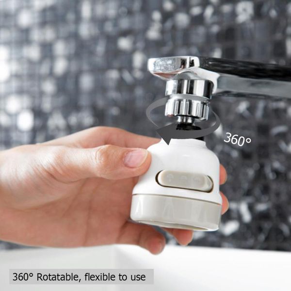 

rotary kitchen faucet 360 degree head jet water filter diffusion faucet 3 adjustable nozzle kitchen faucet