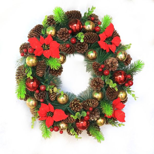

new 9pcs/lot christmas gift xmas tree ornament hanging balls pine cones christmas decoration for home navidad decoration