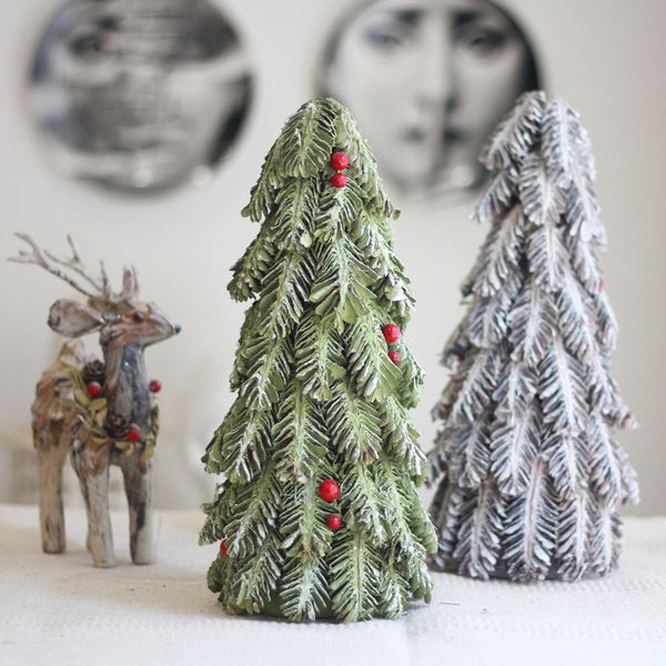 

natural pine cones christmas tree snowy handcrafted navidad 2019 xmas tree table centerpiece farmhouse decor artifical bonsai