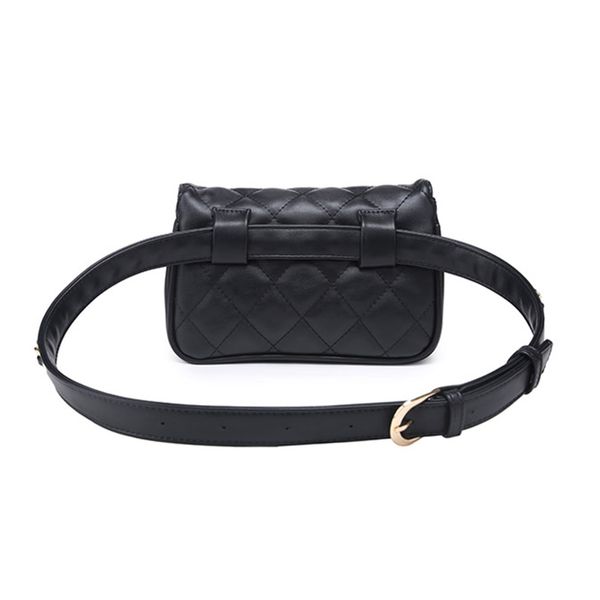 

women waist belt bag chain belt pack waist bag plaid small pu leather women bag travel bags casual waist pack