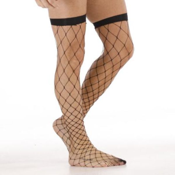 

male stocking accessories fashion gentleman mesh stockings men hosiery for husband gift exotic apparel, Black