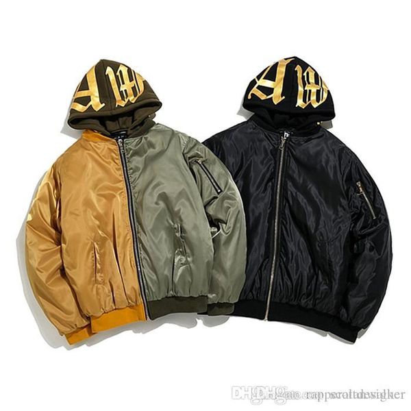 

mens winter designer oversize jackets hooded long sleeve embroidery homme coupl clothing fashion style hip hop casual apparel, Black;brown